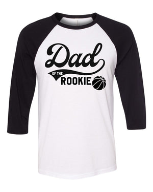 "Mom / Dad of the Rookie" Basketball Raglan