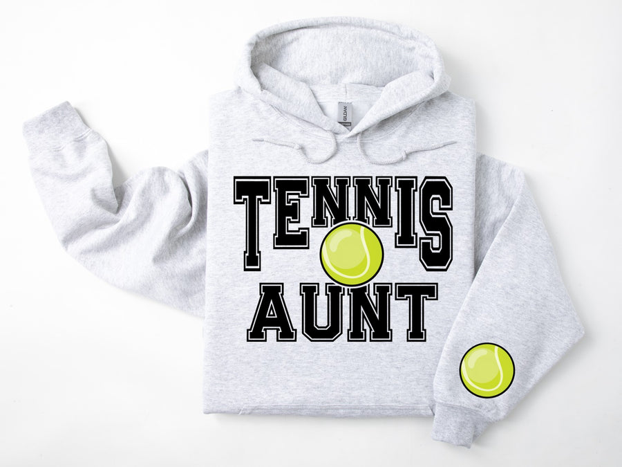 Tennis Personalized Hoodie Sweatshirt for Mom, Dad or Family Supporters