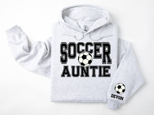 Soccer Personalized Hoodie Sweatshirt for Mom, Dad or Family Supporters