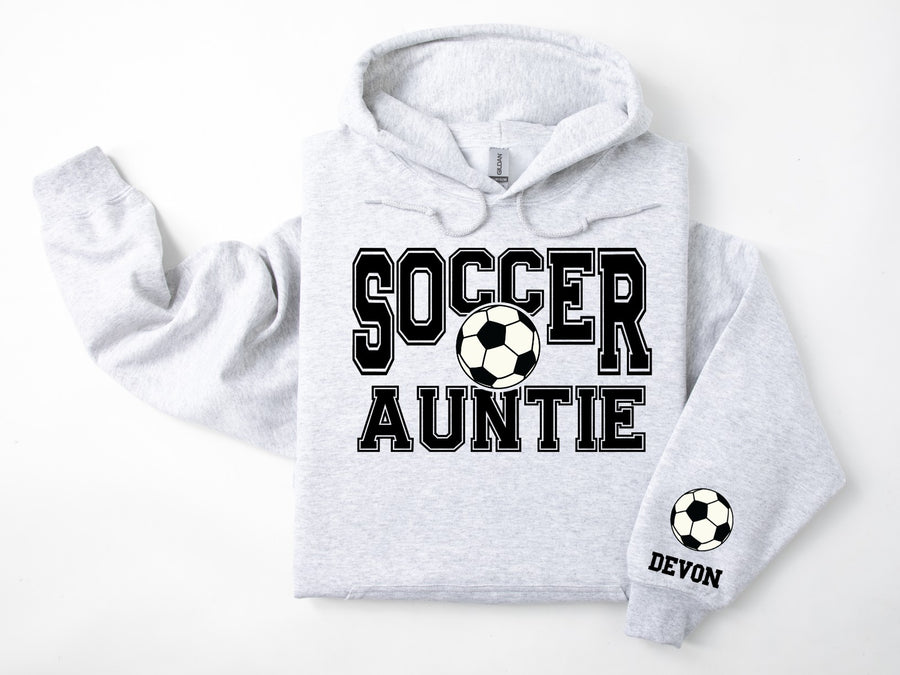 Soccer Personalized Hoodie Sweatshirt for Mom, Dad or Family Supporters