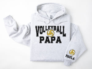 Volleyball Personalized Hoodie Sweatshirt for Mom, Dad or Family Supporters