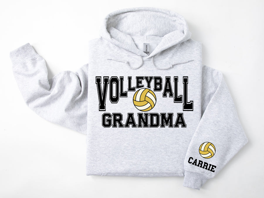 Volleyball Personalized Hoodie Sweatshirt for Mom, Dad or Family Supporters