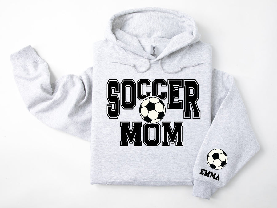 Soccer Personalized Hoodie Sweatshirt for Mom, Dad or Family Supporters