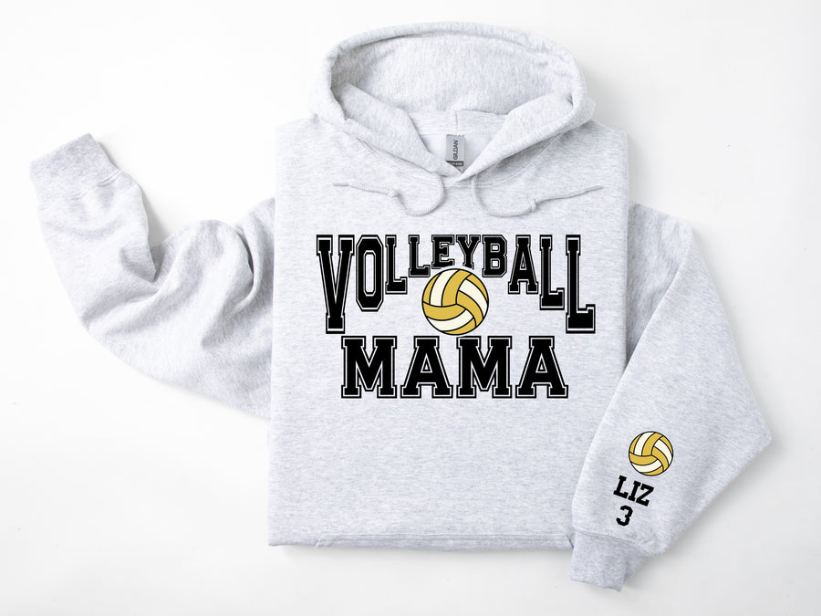 Volleyball Personalized Hoodie Sweatshirt for Mom, Dad or Family Supporters