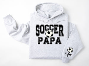 Soccer Personalized Hoodie Sweatshirt for Mom, Dad or Family Supporters