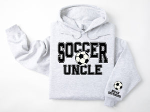 Soccer Personalized Hoodie Sweatshirt for Mom, Dad or Family Supporters