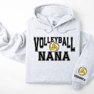 Volleyball Personalized Hoodie Sweatshirt for Mom, Dad or Family Supporters