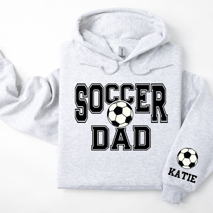 Soccer Personalized Hoodie Sweatshirt for Mom, Dad or Family Supporters