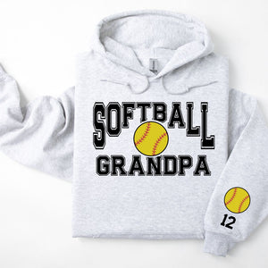 Softball Personalized Hoodie Sweatshirt for Mom, Dad or Family Supporters