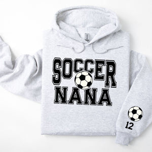 Soccer Personalized Hoodie Sweatshirt for Mom, Dad or Family Supporters