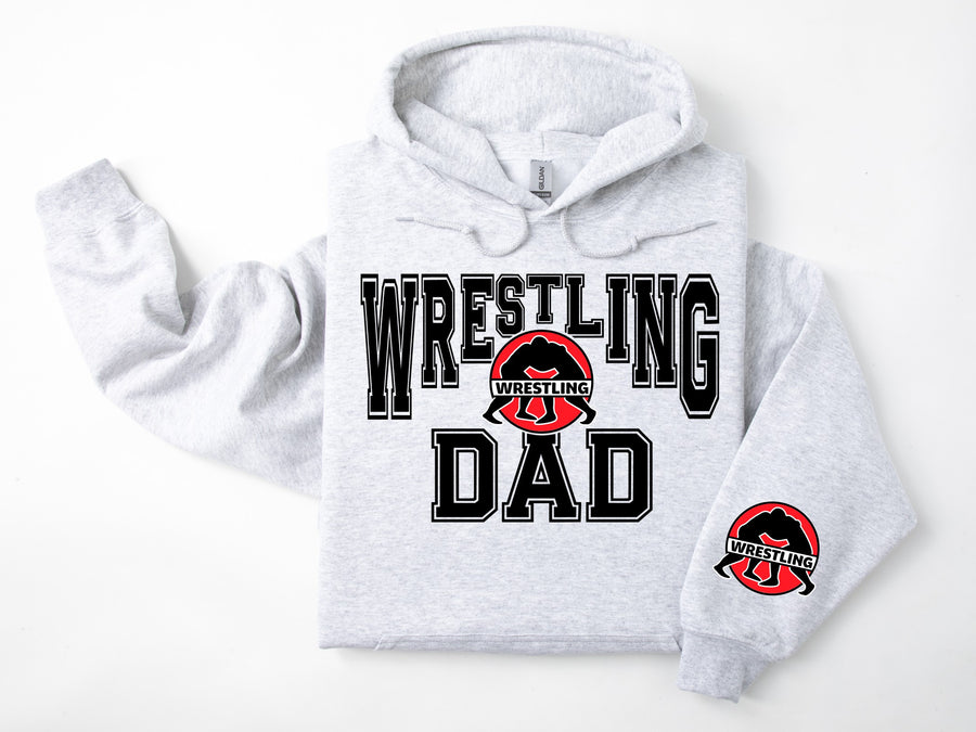 Wrestling Personalized Hoodie Sweatshirt for Mom, Dad or Family Supporters