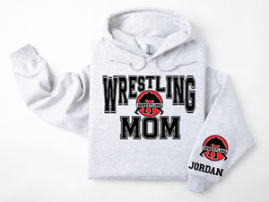 Wrestling Personalized Hoodie Sweatshirt for Mom, Dad or Family Supporters