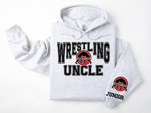 Wrestling Personalized Hoodie Sweatshirt for Mom, Dad or Family Supporters