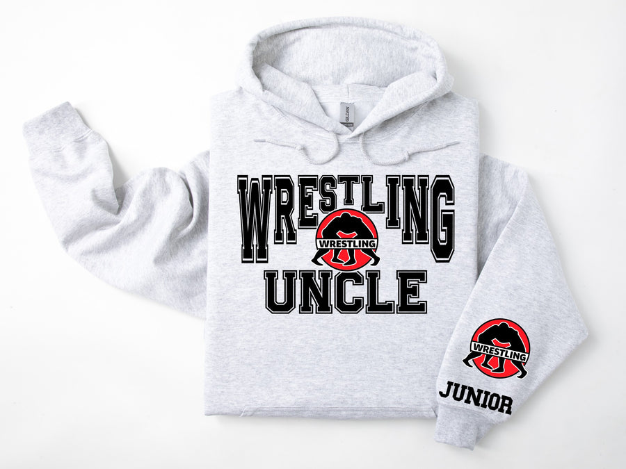 Wrestling Personalized Hoodie Sweatshirt for Mom, Dad or Family Supporters