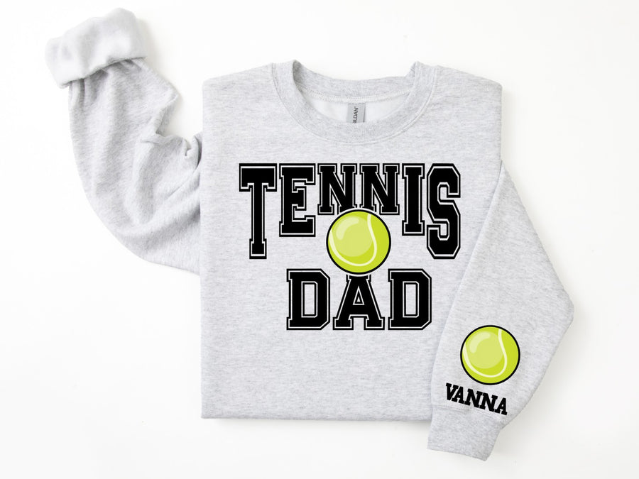 Tennis Personalized Sweatshirt for Mom, Dad or Family Supporters