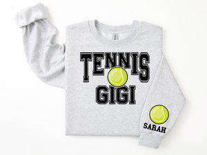 Tennis Personalized Sweatshirt for Mom, Dad or Family Supporters