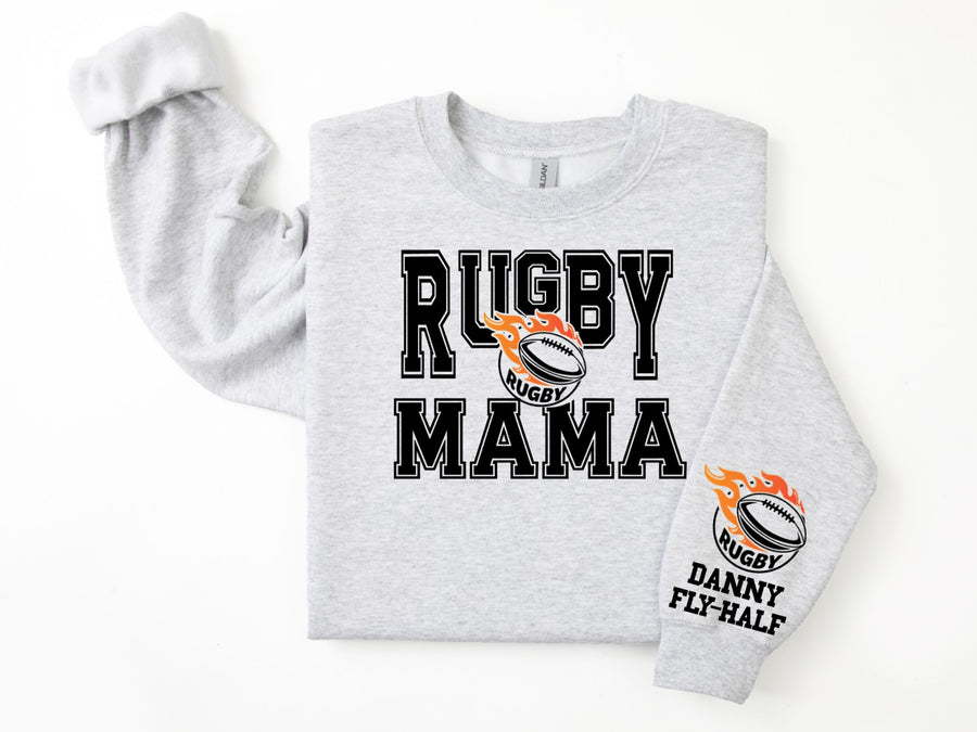 Rugby Personalized Sweatshirt for Mom, Dad or Family Supporters