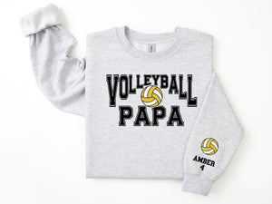 Volleyball Personalized Sweatshirt for Mom, Dad or Family Supporters