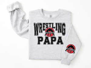 Wrestling Personalized Sweatshirt for Mom, Dad or Family Supporters