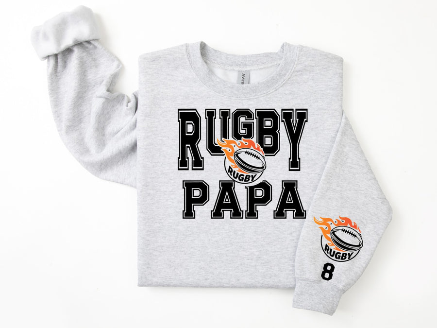 Rugby Personalized Sweatshirt for Mom, Dad or Family Supporters