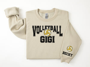 Volleyball Personalized Sweatshirt for Mom, Dad or Family Supporters