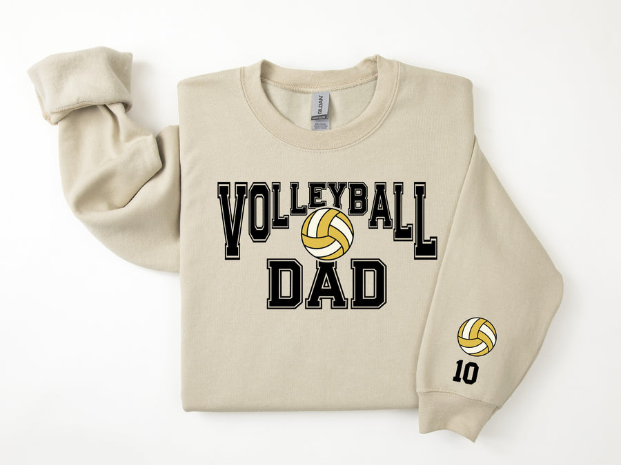 Volleyball Personalized Sweatshirt for Mom, Dad or Family Supporters