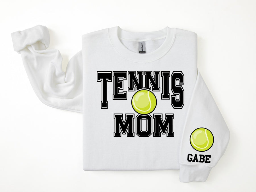 Tennis Personalized Sweatshirt for Mom, Dad or Family Supporters