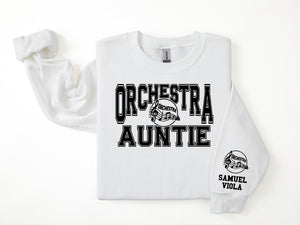 Orchestra Personalized Sweatshirt for Mom, Dad or Family Supporters