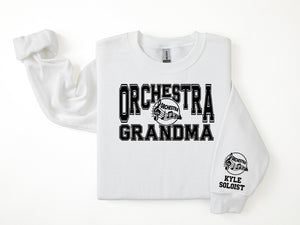 Orchestra Personalized Sweatshirt for Mom, Dad or Family Supporters