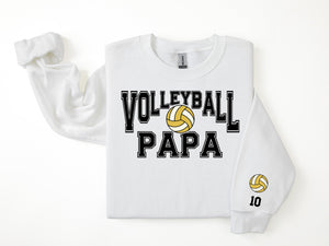 Volleyball Personalized Sweatshirt for Mom, Dad or Family Supporters