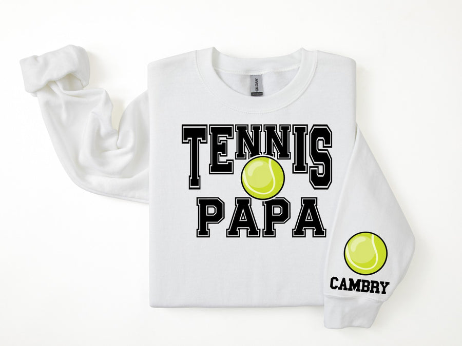 Tennis Personalized Sweatshirt for Mom, Dad or Family Supporters