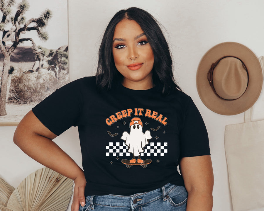 Creep It Real Halloween Adult T-shirt