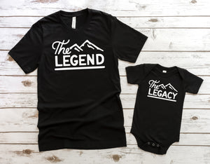 The Legend and The Legacy Father and Son Matching T-shirts