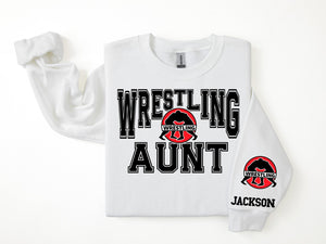 Wrestling Personalized Sweatshirt for Mom, Dad or Family Supporters