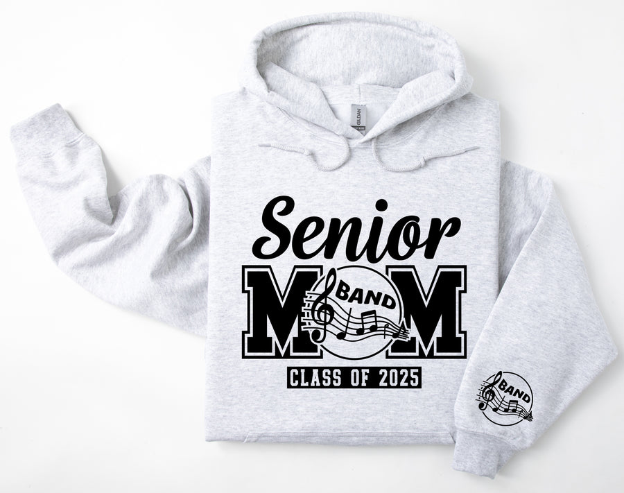 Senior Mom Personalized Band Hoodie Sweatshirt