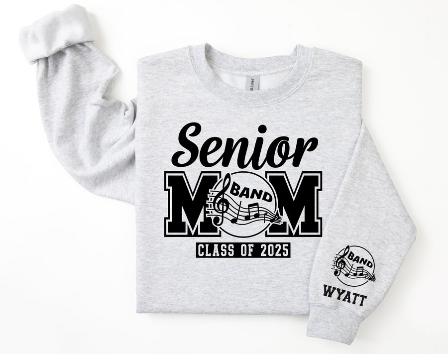 Senior Mom Personalized Band Sweatshirt