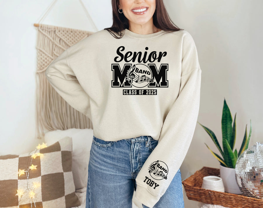 Senior Mom Personalized Band Sweatshirt