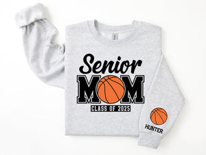 Senior Mom Personalized Basketball Sweatshirt