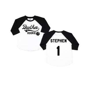 Brother or Sister of the Rookie Basketball Raglan