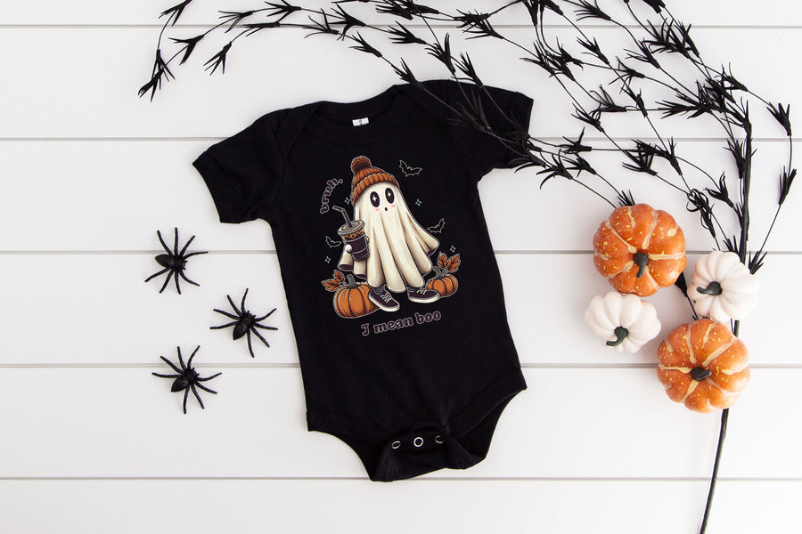 "Bruh, I Mean Boo" Kids Halloween T-shirt or Bodysuit