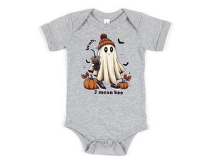 "Bruh, I Mean Boo" Kids Halloween T-shirt or Bodysuit