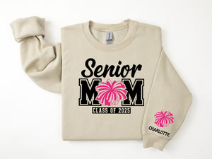 Senior Mom Personalized Cheer Sweatshirt