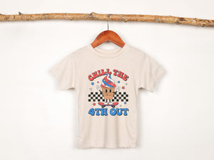 Retro Chill The 4th Out 4th of July T-Shirt