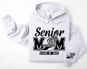 Senior Mom Personalized Cross Country Hoodie Sweatshirt