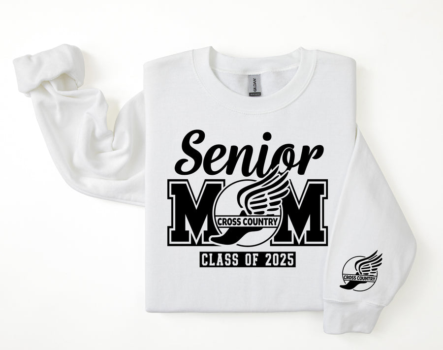 Senior Mom Personalized Cross Country Sweatshirt