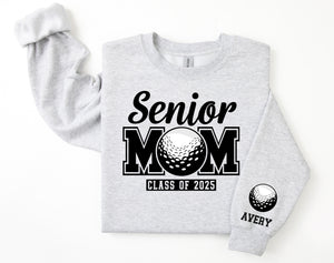 Senior Mom Personalized Golf Sweatshirt