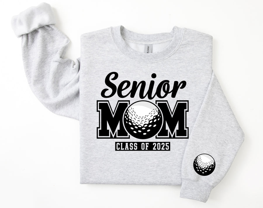 Senior Mom Personalized Golf Sweatshirt