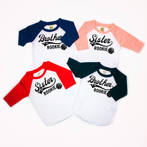 Brother or Sister of the Rookie Basketball Raglan