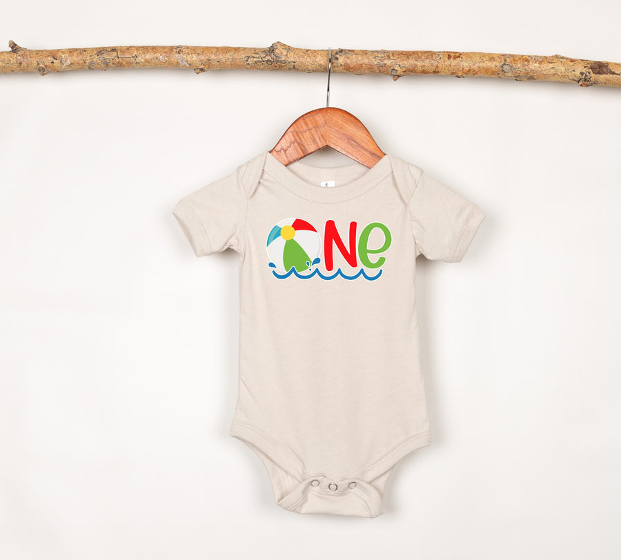One Beach Ball Personalized Bodysuit or T-Shirt