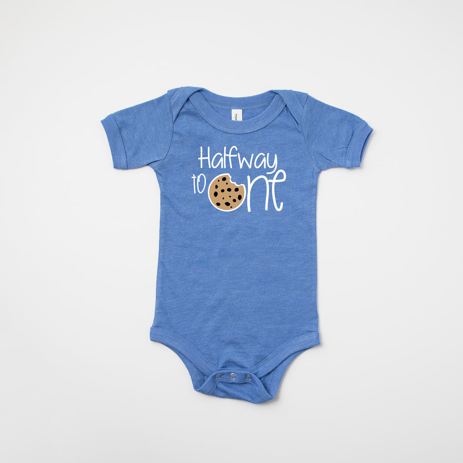 Halfway to One Cookie Personalized Half Birthday T-shirt or Bodysuit